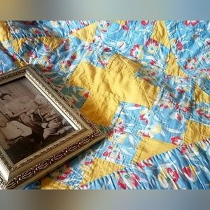 Very Old Quilt, Possibly Feedsack